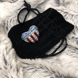 Swarovski American Flag Brooch